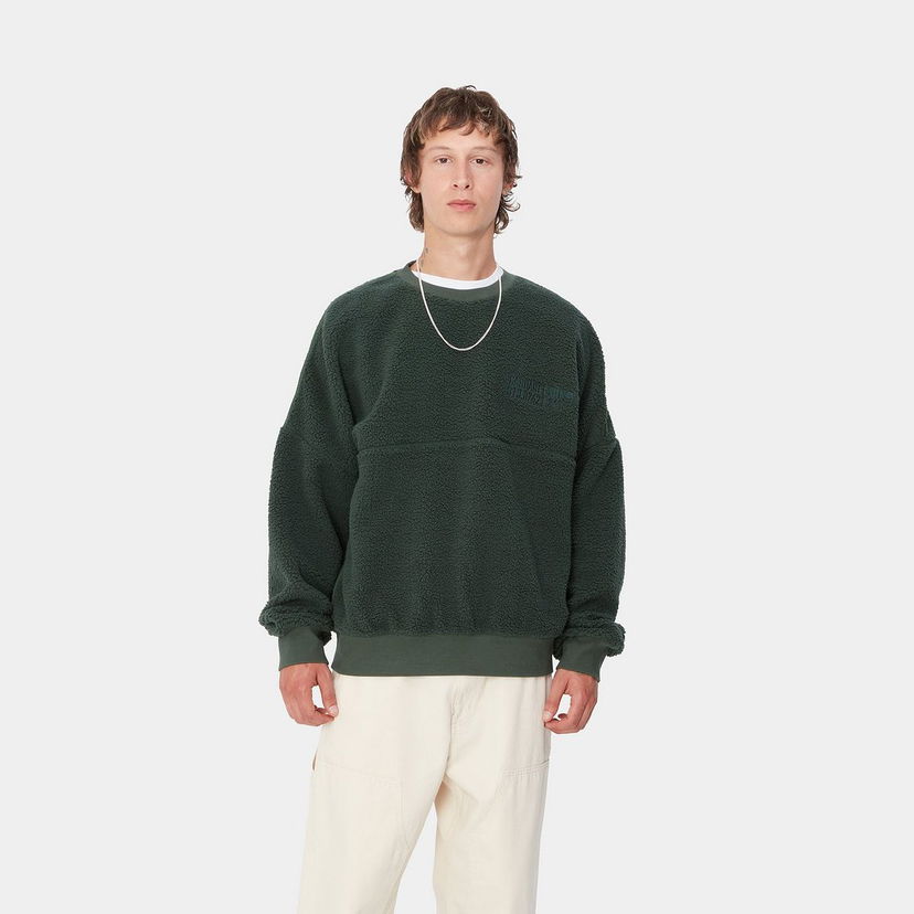 Pulover Carhartt WIP Fleece Sweatshirt Zelena | I033991_9