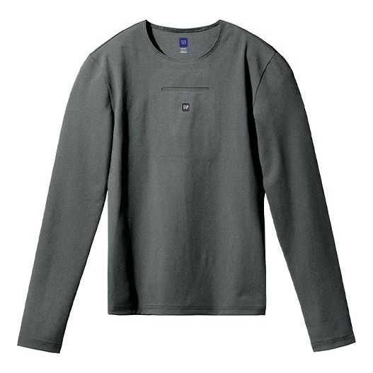 Majica GAP Gap SS22 Second Skin Long Sleeve T-Shirt Siva | YEEZY-SS22-119