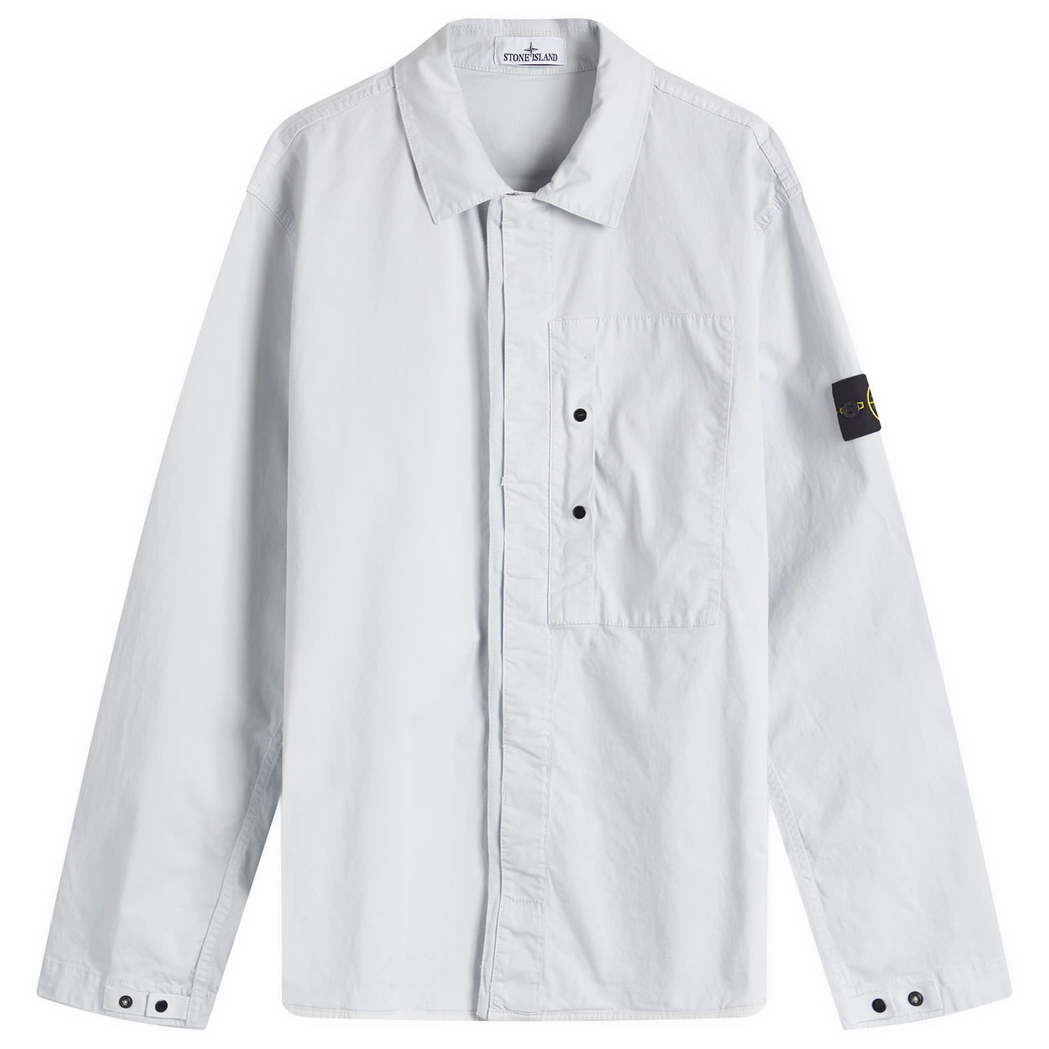 Srajce Stone Island Stone Island Supima Cotton Twill Stretch-TC Button Shirt Jacket Siva | K1S151200033-V0041, 0