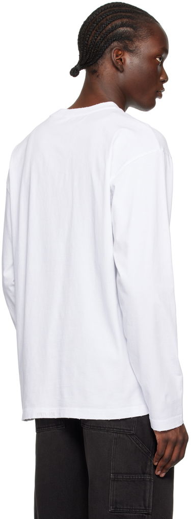 Majica We11done Monster Graphic Long Sleeve T-Shirt Bela | WD-TT2-24-747-U-WH, 2