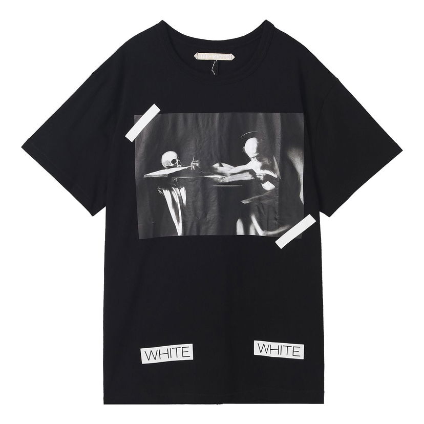 Majica Off-White Caravaggio Print T-Shirt Črna | AU1001-03-05