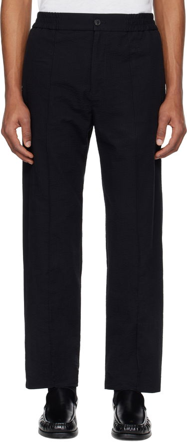 Hlače A.P.C. A.P.C. Joaquin Textured Straight-Leg Trousers Črna | COGXU-H08454, 0