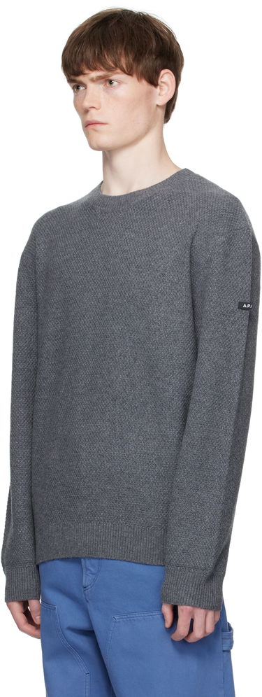 Pleteni pulover A.P.C. A.P.C. Thomas Knit Sweater Siva | WVBCZ-H23434, 3