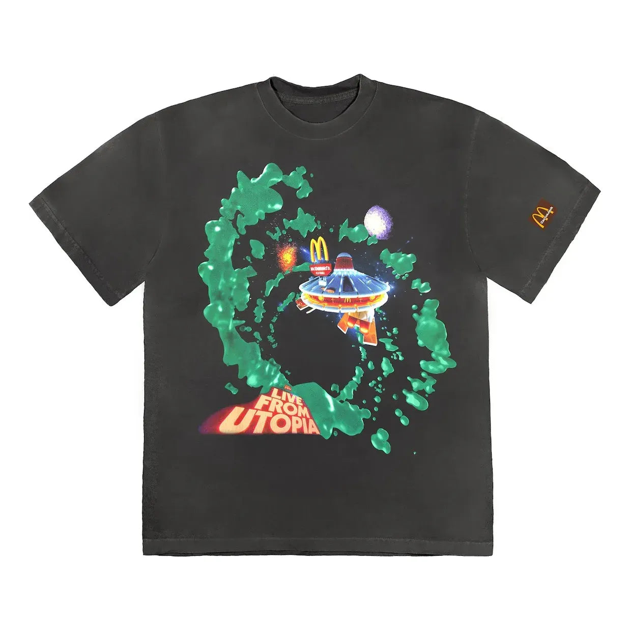 Majica Cactus Jack by Travis Scott Travis Scott Utopia T-Shirt Črna | CJMD-SS117, 0