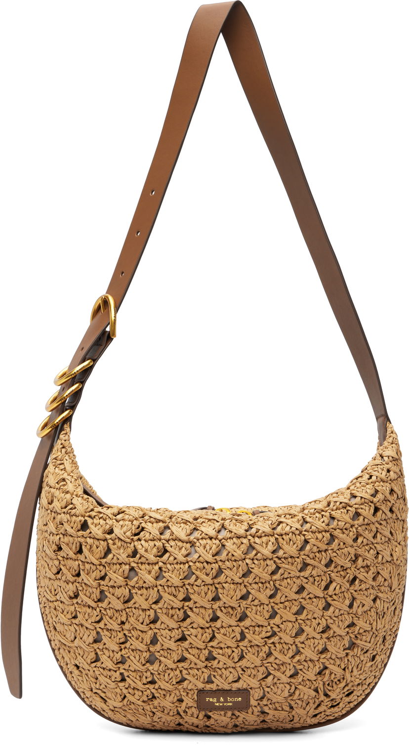 Torba za čez ramo rag & bone Rag & Bone Mercer Medium Crochet Shoulder Bag Bež | RF100902