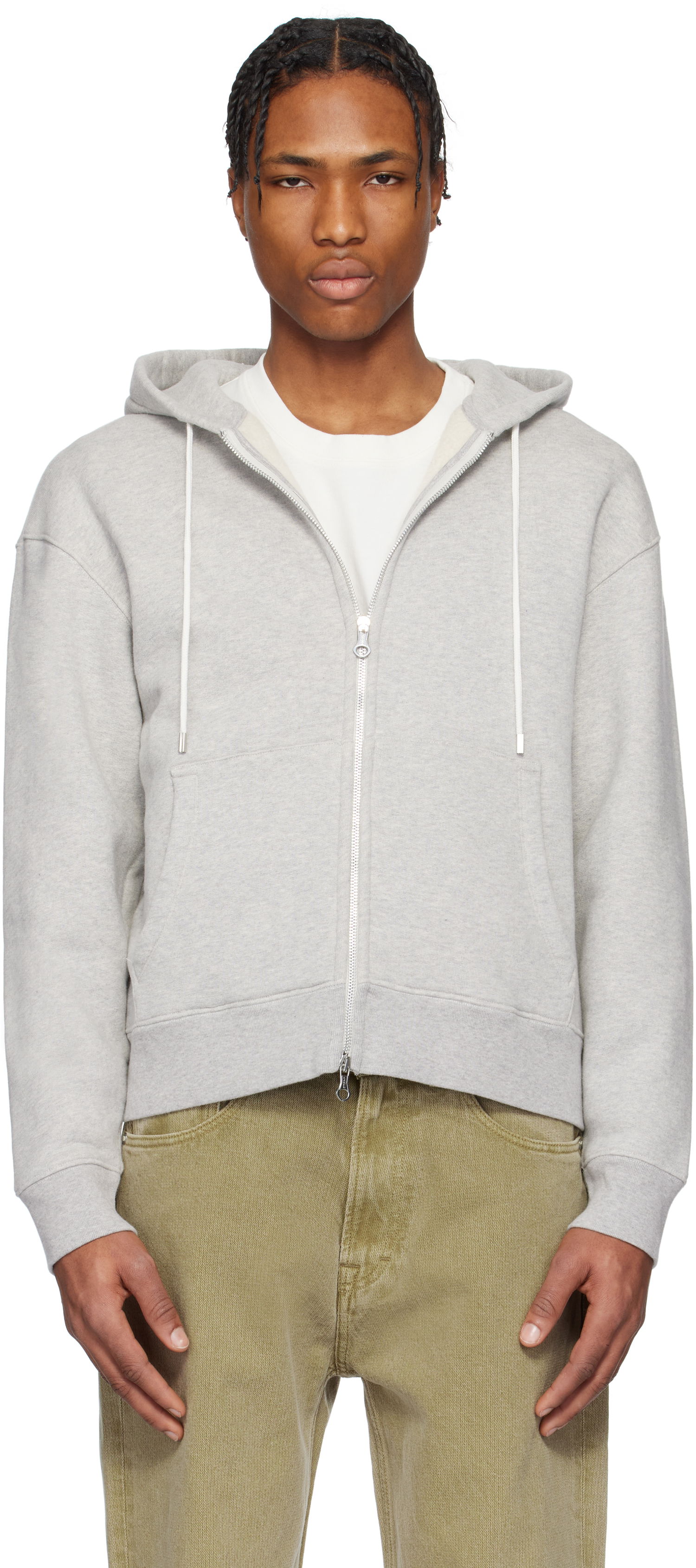 Pulover OUR LEGACY Our Legacy Rascal Zip-Up Hoodie Siva | M2256RG, 0