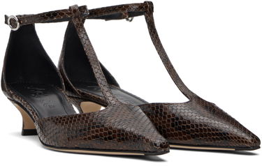 Nega čevljev Aeyde Aeyde Liz T-Bar Kitten Heels Rjava | A11-PU0596006003-225, 3