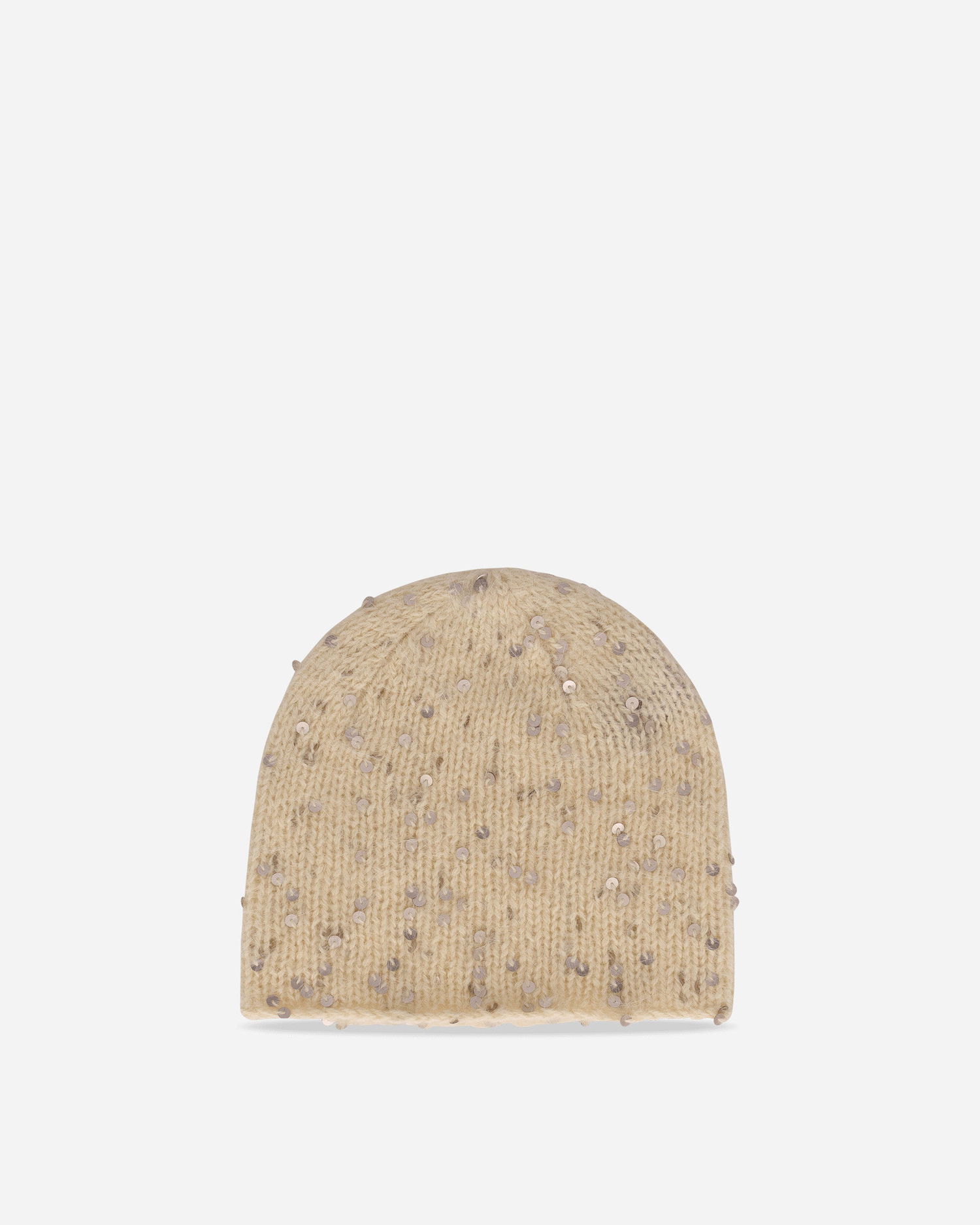 Beanie UNDERCOVER Angora Knit Beanie with Sequins Bež | UP2E1H01 6, 1