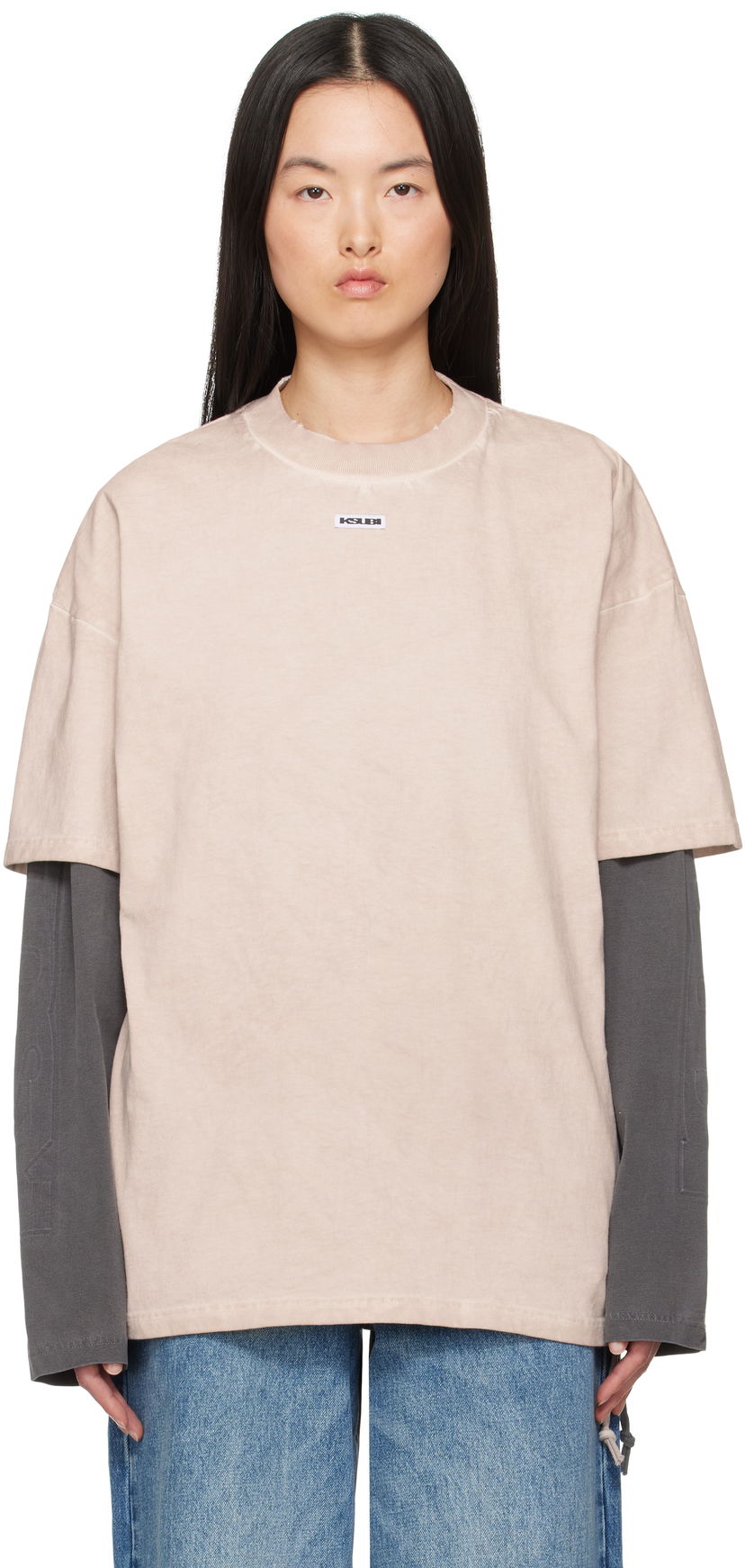 Majica Ksubi Ksubi Labels Boyfriend T-Shirt Bež | WSP25TE013