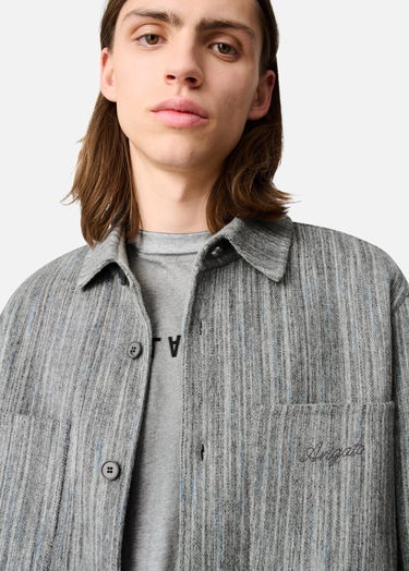 Srajce AXEL ARIGATO Aidan Striped Button-Down Shirt Siva | A3308001, 7