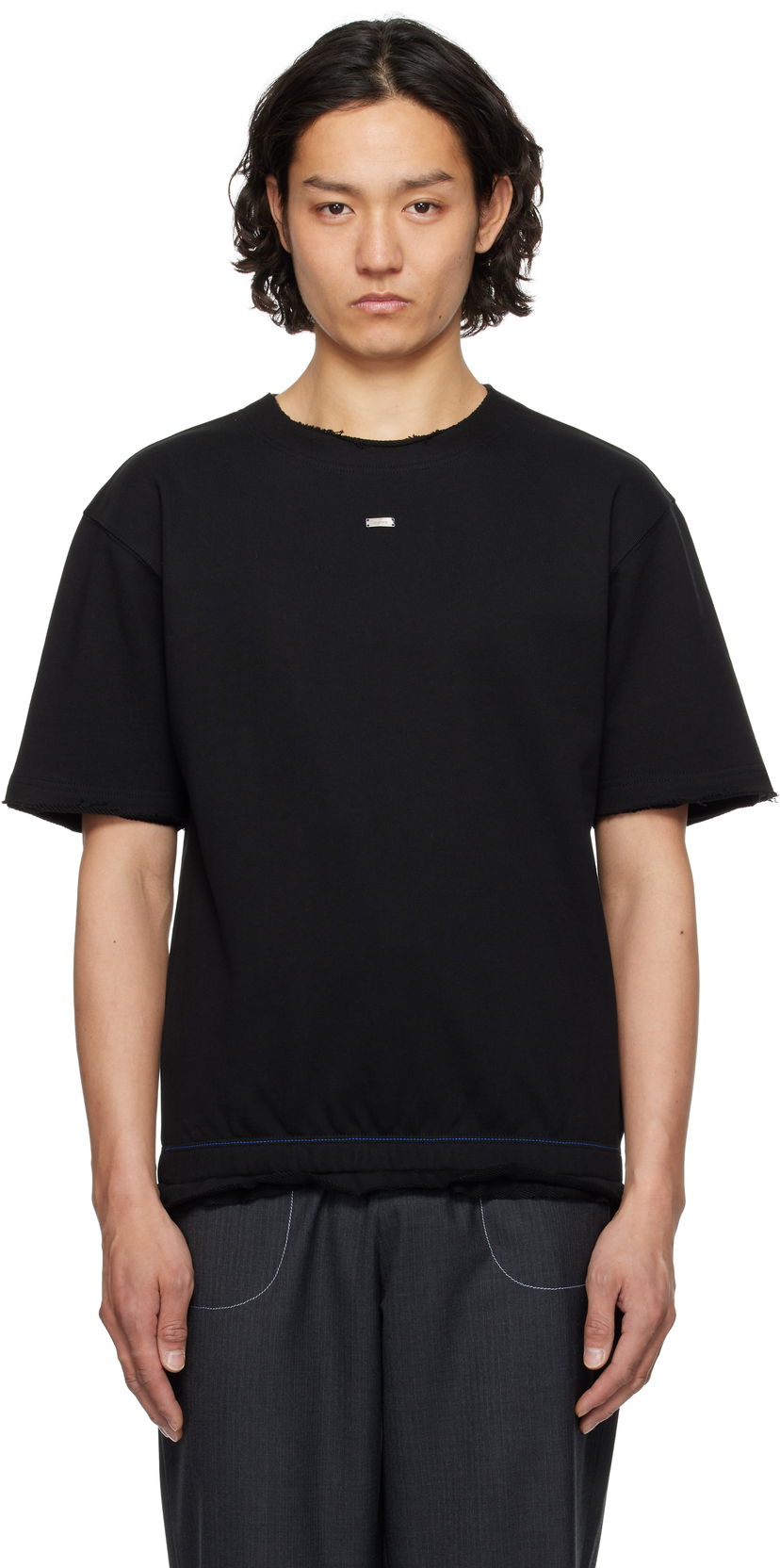 Majica ADER ERROR ADER error Half Sleeve Sweatshirt Črna | BO01SSSW0201BK