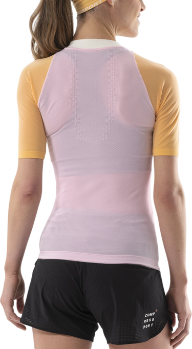 Dres Compressport Trail Running Short Sleeve Top Roza | atsw4913097, 1
