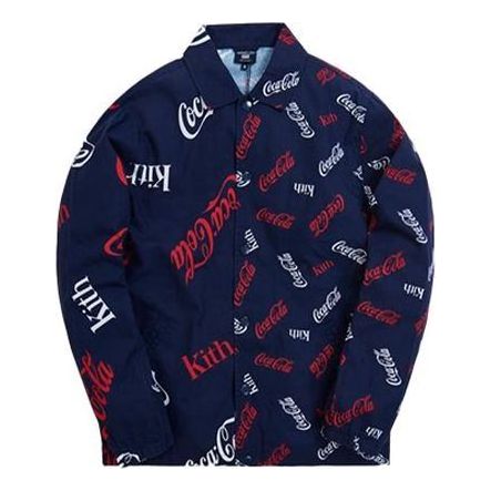 Jakna KITH KITH x Coca-Cola x Mitchell & Ness Coaches Jacket Modra | MNBFJKKM19024-BLUE