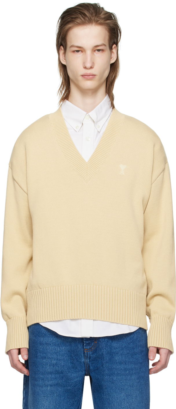Pleteni pulover AMI Paris de Cœur Sweater Bela | UKS228.016