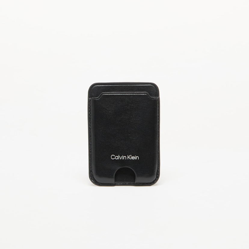 Denarnica CALVIN KLEIN Calvin Klein Jeans Tech Essential Leather Card Case Črna | LV04F1070G UB1