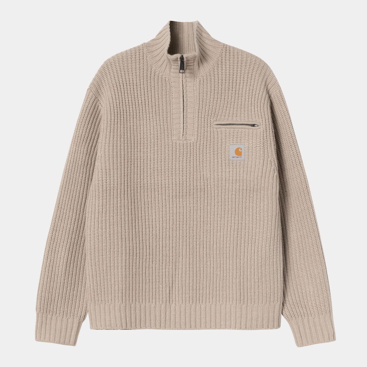 Pleteni pulover Carhartt WIP Carhartt WIP Detroit Half Zip Sweater Bež | I035398_8, 0