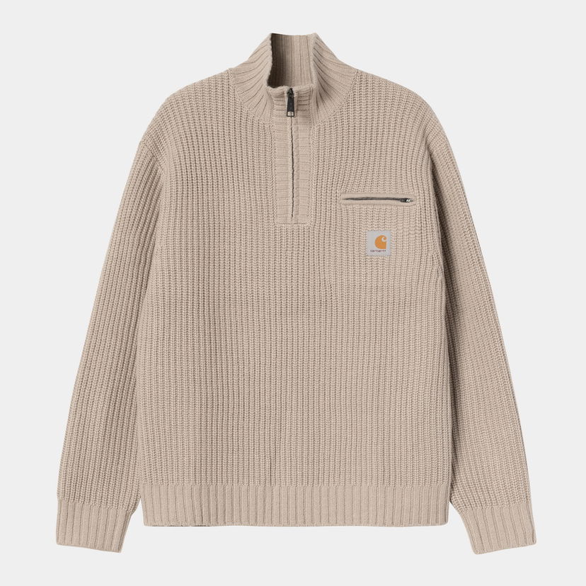 Pleteni pulover Carhartt WIP Carhartt WIP Detroit Half Zip Sweater Bež | I035398_8