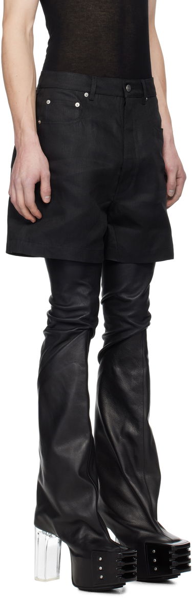 Kratke hlače Rick Owens Rick Owens Hollywood Geth Cutoff Shorts Črna | RU01E5373 TWL, 1