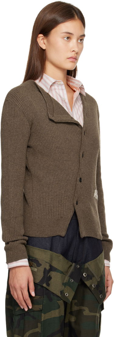 Pleteni pulover Andersson Bell Hand Stitched Basic Cardigan Rjava | atb1400w, 1