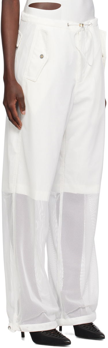 Hlače Dion Lee Grid Mesh Panel Trousers Črna | C2155P23, 4
