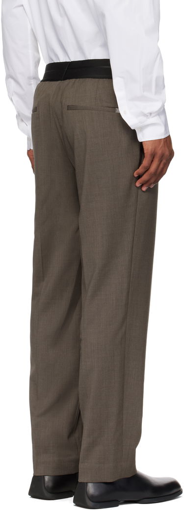 Hlače Helmut Lang Helmut Lang Tapered Pull-On Trousers Rjava | P01HM203, 2