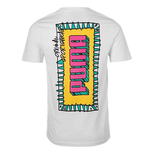 Majica Puma Loose Fit T-Shirt with Back Graphic Print Bela | 579124-02