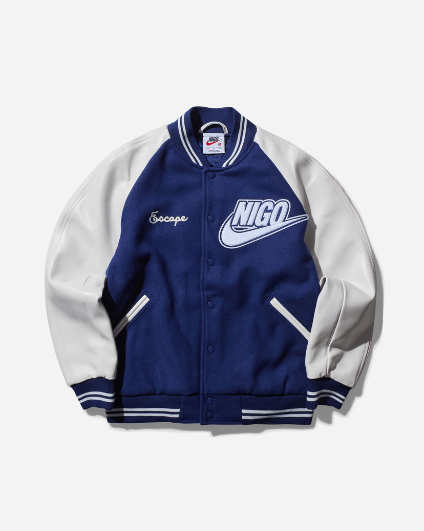 Bomber jakna Nike Nigo Varsity Jacket Modra | FV5670-492