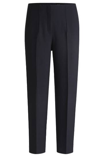 Hlače BOSS Relaxed Fit Stretch Trousers Mornarica | 50511953