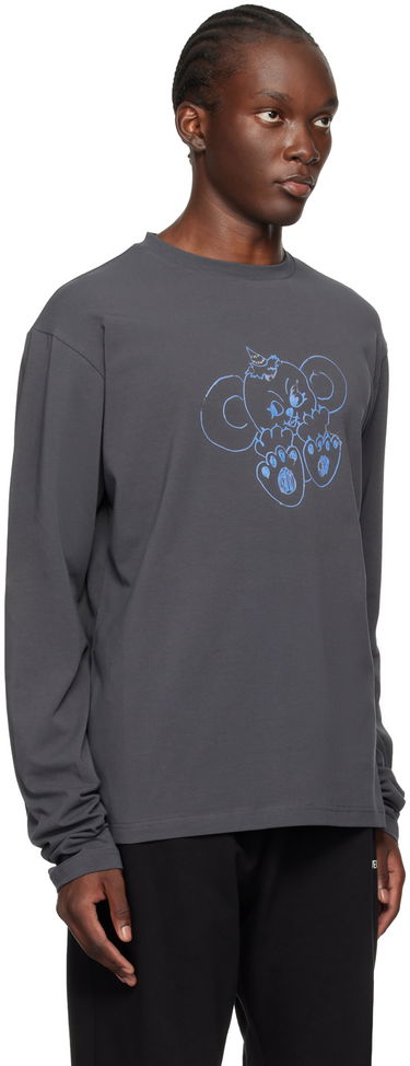 Majica We11done Monster Long Sleeve Graphic T-Shirt Siva | WD-TT2-24-757-U-CH, 1