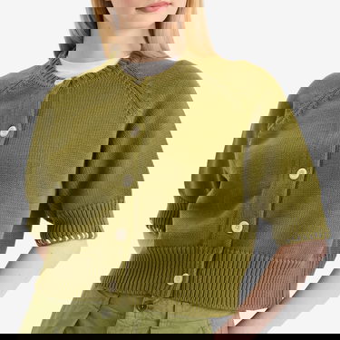 Pleteni pulover YMC YMC Kwai Knit Cardigan, Size Medium Zelena | Q8YMA-30, 5