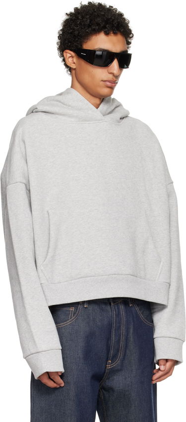 Pulover Entire Studios Entire Studios Heavy Cropped Hoodie Siva | ES2125SI, 1