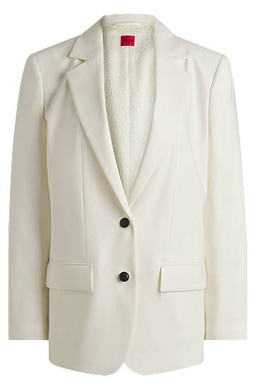Jakna BOSS Oversized Linen Blend Blazer Bela | 50537590