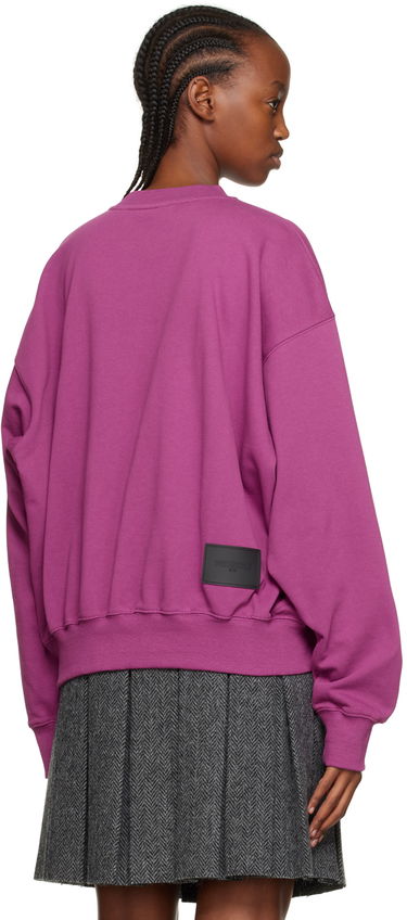 Pulover We11done Graphic Sweatshirt Lila | WD-TS3-22-820-U-PP, 2