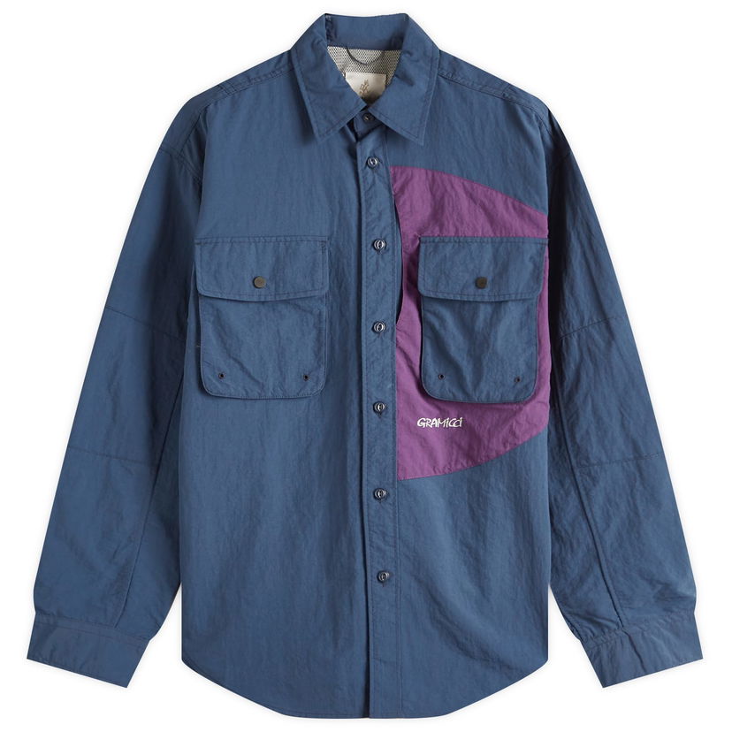 Srajce GRAMICCI Gramicci Brentwood Nylon Shirt, Size Large Modra | G5SM-J038-DNV