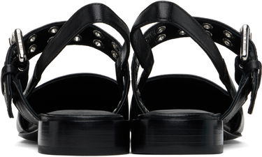 Oblačila rag & bone Rag & Bone Astra Leather Slingback Slippers Črna | WFF24SF002TB2, 1