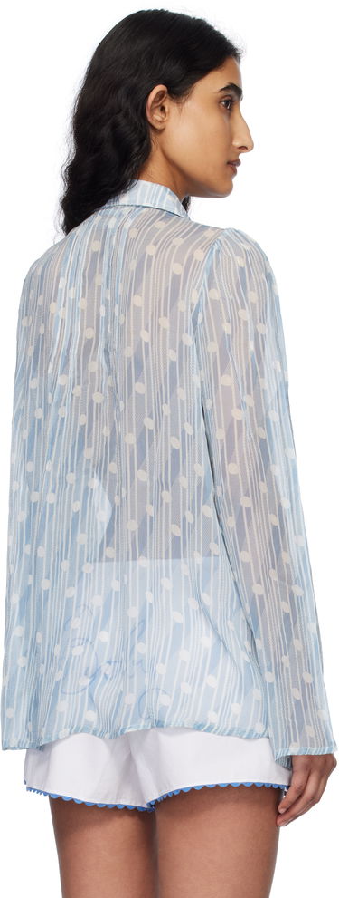 Srajce Bode Bode Meridian Print Blouse Modra | WRS25SH031, 2