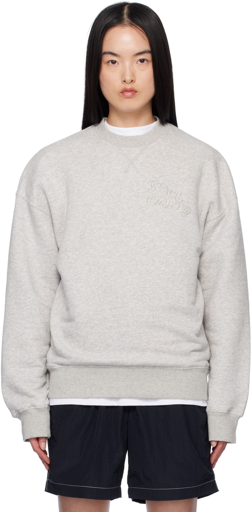 Pulover Soulland Soulland Koda Sweatshirt Siva | 42015-1264