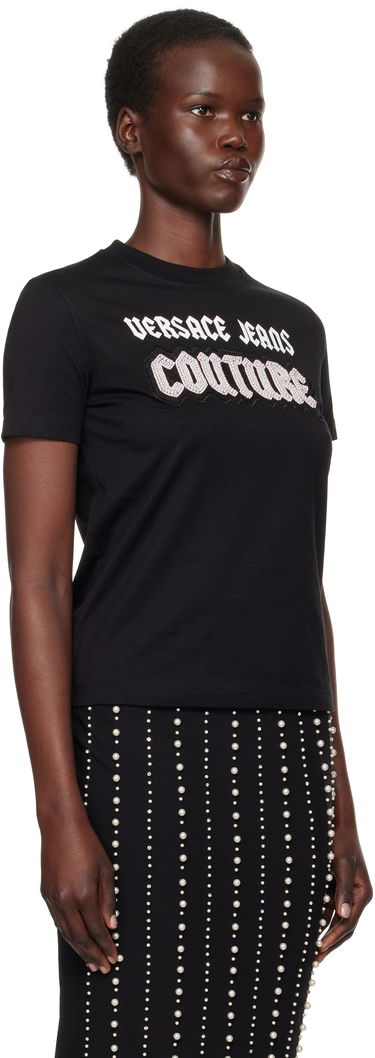 Majica Versace Gothic Logo T-Shirt Črna | E77HAHC02_ECJ01C, 1