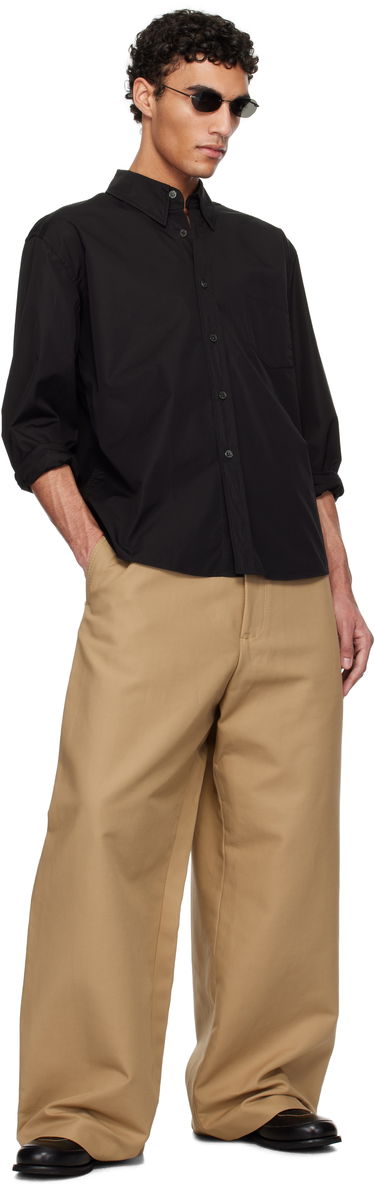 Srajce OUR LEGACY Our Legacy Beyond Button-Down Shirt Črna | M2252BBE, 4