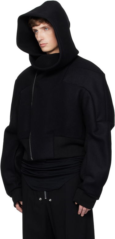 Bomber jakna Rick Owens Rick Owens Concordians Cropped Hooded Flight Bomber Jacket Črna | RU02E1761 WSF, 3