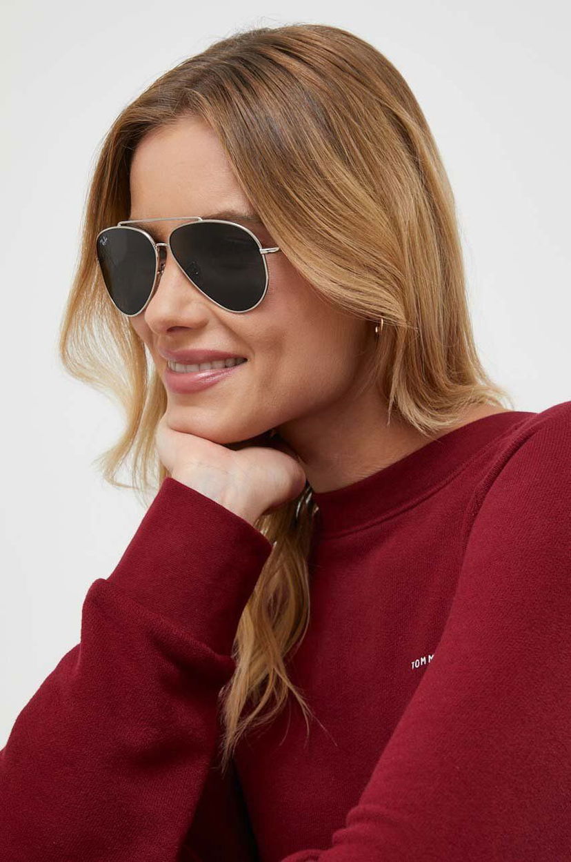 Pulover Ray-Ban Ray-Ban AVIATOR REVERSE Sunglasses Bordo | 0RBR0101S