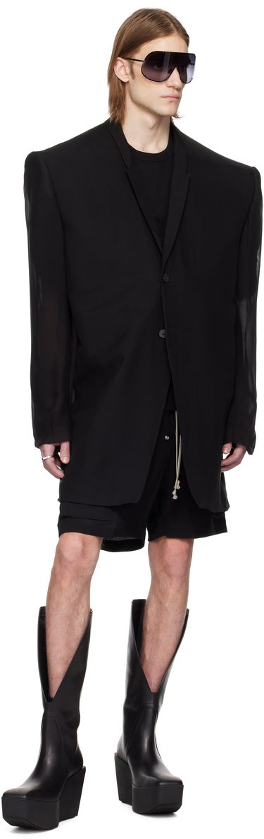 Jakna Rick Owens Rick Owens Tatlin Blazer Črna | RR01E5752 S, 3