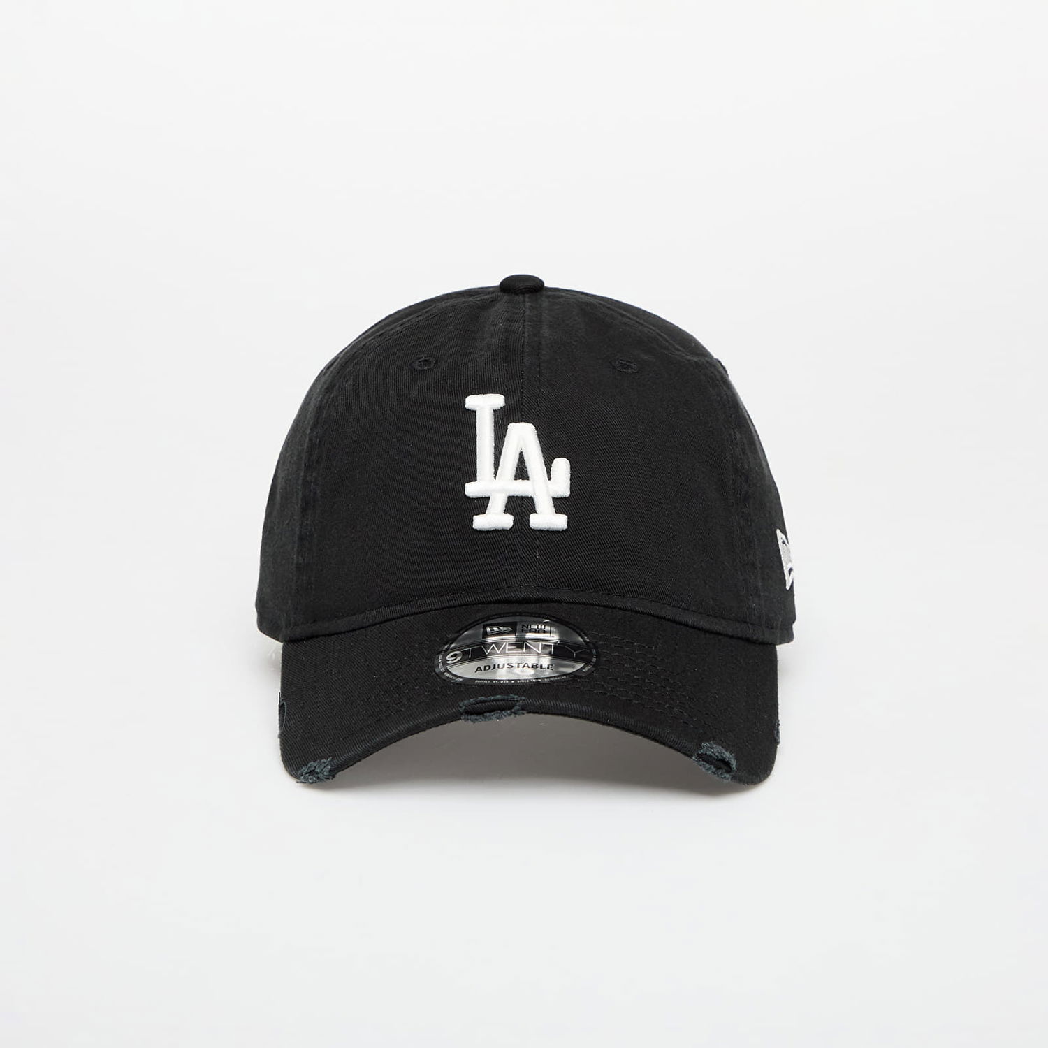 Kapa New Era Distressed 9TWENTY Los Angeles Dodgers Adjustable Cap Črna | 60595229, 0