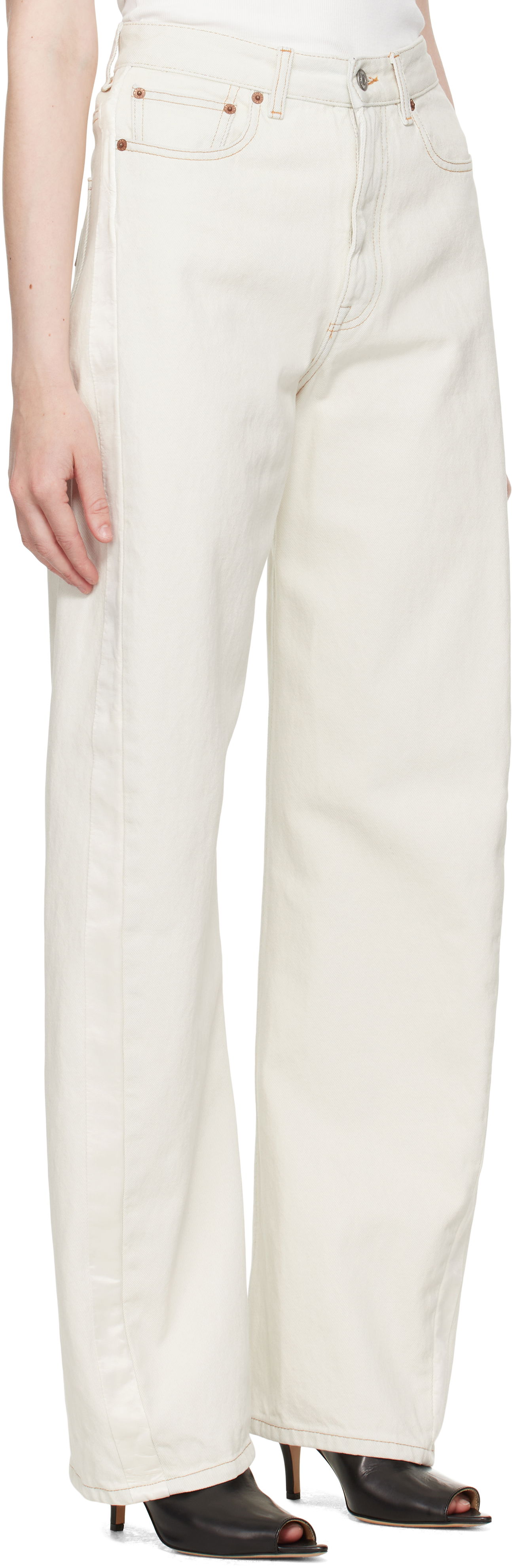 Kavbojke Maison Margiela MM6 Maison Margiela 5 Pocket Jeans Bela | S62LB0190 M30018, 1