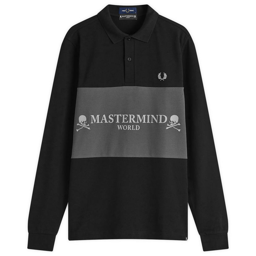 Polo majica Fred Perry Long Sleeve Polo Shirt Črna | SM8175-BLK