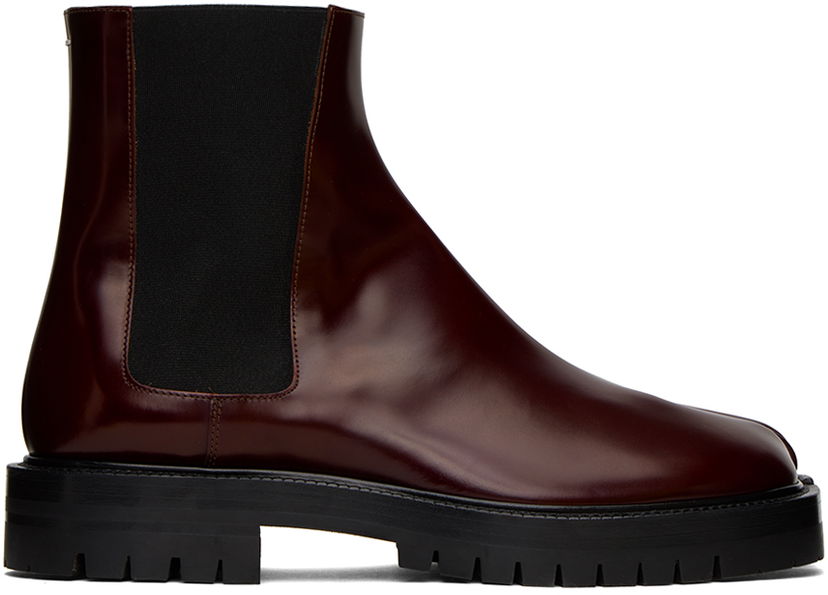 Superge in čevlji Maison Margiela Tabi County Chelsea Boots "Burgundy" Rjava | S57WU0275 P3827