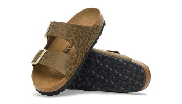 Superge in čevlji Birkenstock Arizona Synthetik Regular Fit Leopard Print Sandal Rjava | 1030594, 3