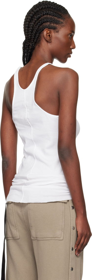 Majica brez rokavov Rick Owens Rick Owens DRKSHDW Concordians Ribbed Racer Back Tank Top Bela | DS02E7119 RN, 2