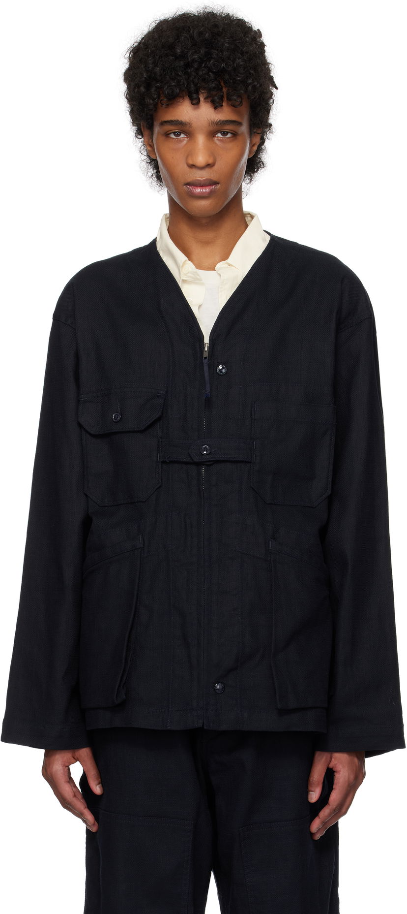 Jakna Engineered Garments Engineered Garments Cardigan Jacket Črna | 25S1D034