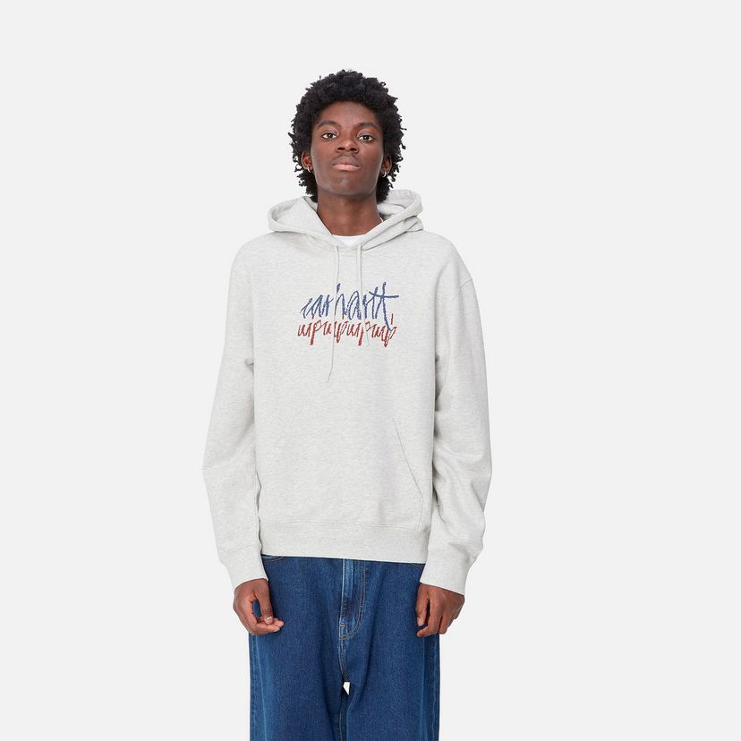 Pulover Carhartt WIP Hooded Sweatshirt Stereo Siva | I033624_9